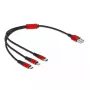 USB uzlādes kabelis 3-in-1 DeLOCK 86708