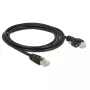 Tīkla kabelis DeLOCK 85668 RJ-45 Cat6 2m Melns