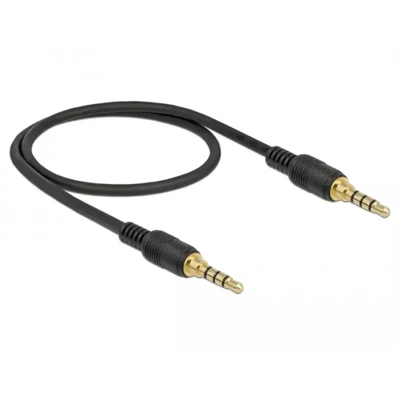 Audio kabelis DeLOCK 85592 0.5m 3.5mm melns