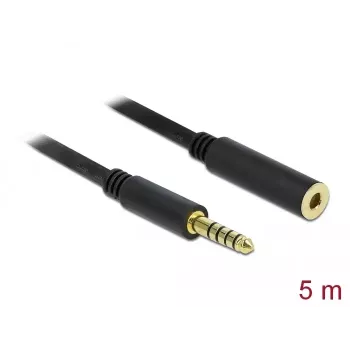 Audio kabelis DeLOCK 85799 5 m 4,4 mm melns