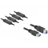 USB kabelis DeLOCK 85382 USB 3.2 Gen 1 20 m USB A USB B Melns