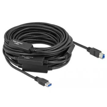 USB kabelis DeLOCK 85382 USB 3.2 Gen 1 20 m USB A USB B Melns