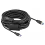 USB kabelis DeLOCK 85382 USB 3.2 Gen 1 20 m USB A USB B Melns