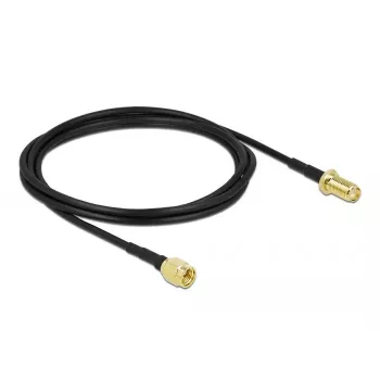 Antenas kabelis DeLOCK SMA spraudnis uz SMA ligzdu LMR/CFD100 2 m
