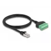 DeLOCK RJ45 kabelis Cat.6 spraudnis–termināļa bloka adapteris 1 m 2-daļīgs