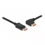 DisplayPort kabelis DeLOCK 87048 8K 60Hz 3m vīrietis-vīrietim 90° pa kreisi leņķots
