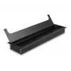 Kabeļu caurejas vāciņš DELOCK 66858 rakstāmgaldam, melns, 80×300×28 mm