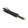 DeLOCK Kabeļu apvalks no neoprēna, elastīgs, 1,5 m x 135 mm, melns/balt