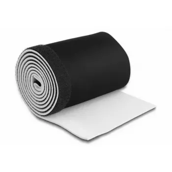 DeLOCK Kabeļu apvalks no neoprēna, elastīgs, 1,5 m x 135 mm, melns/balt