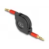 Audio kabelis DeLOCK 85369 0.9m 3.5mm vīriešu uz vīriešu melns sarkans zeltīti kontakti