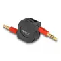 Audio kabelis DeLOCK 85369 0.9m 3.5mm vīriešu uz vīriešu melns sarkans zeltīti kontakti