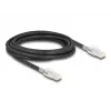 Tīkla kabelis DELOCK 80257 — Cat6a S/FTP (S‑STP), RJ‑45 uz RJ‑45, 3 m, melns