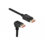 DisplayPort kabelis DeLOCK 87052 8K 60Hz 3m vīr. uz vīr. 90° uz leju