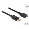 DisplayPort pagarinātāja kabelis DeLOCK 8K 60 Hz 1 m