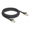 Tīkla kabelis DeLOCK RJ45 Cat.6A 3m Melns