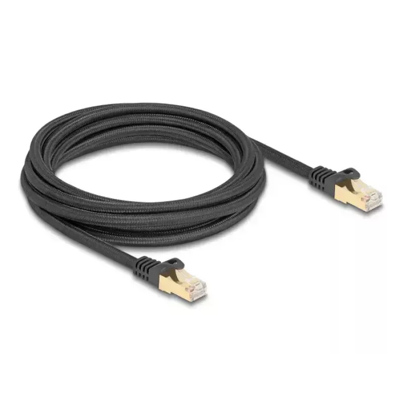 Tīkla kabelis DeLOCK RJ45 Cat.6A 3m Melns