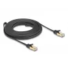 Tīkla kabelis DeLOCK RJ45 Plakans 7.5m Cat6A U/FTP Melns
