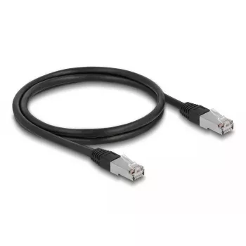 Tīkla kabelis DeLOCK RJ45 Cat.6A S/FTP 1 m melns