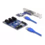 DeLOCK paplašinātāja karte PCI Express x1 uz 3 x PCIe x1 50 cm USB kabelis