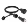 DeLOCK tīkla kabelis RJ45 spraudnis uz RJ45 spraudni Cat.6 STP 1m IP68 melns