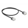 Tīkla kabelis DeLOCK RJ45 Cat.6 UTP 0.5m melns