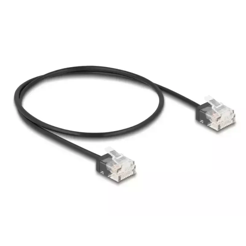 Tīkla kabelis DeLOCK RJ45 Cat.6 UTP 0.5m melns