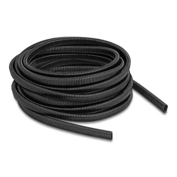 Delock plastmasas kabeļu aizsargcaurule, ovāla 13,6x6,3 mm, 10 m, melna