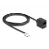 DeLOCK Telefona kabelis RJ11 spraudnis uz RJ45 ligzdu melns 2 m