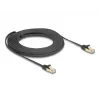 Tīkla kabelis DeLOCK RJ45 plakans 10m Cat6A melns