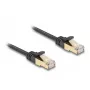Tīkla kabelis DeLOCK RJ45 plakans 10m Cat6A melns