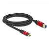 DeLOCK USB kabelis USB Type-C uz USB Type-B 2m 5Gbps sarkans metāls