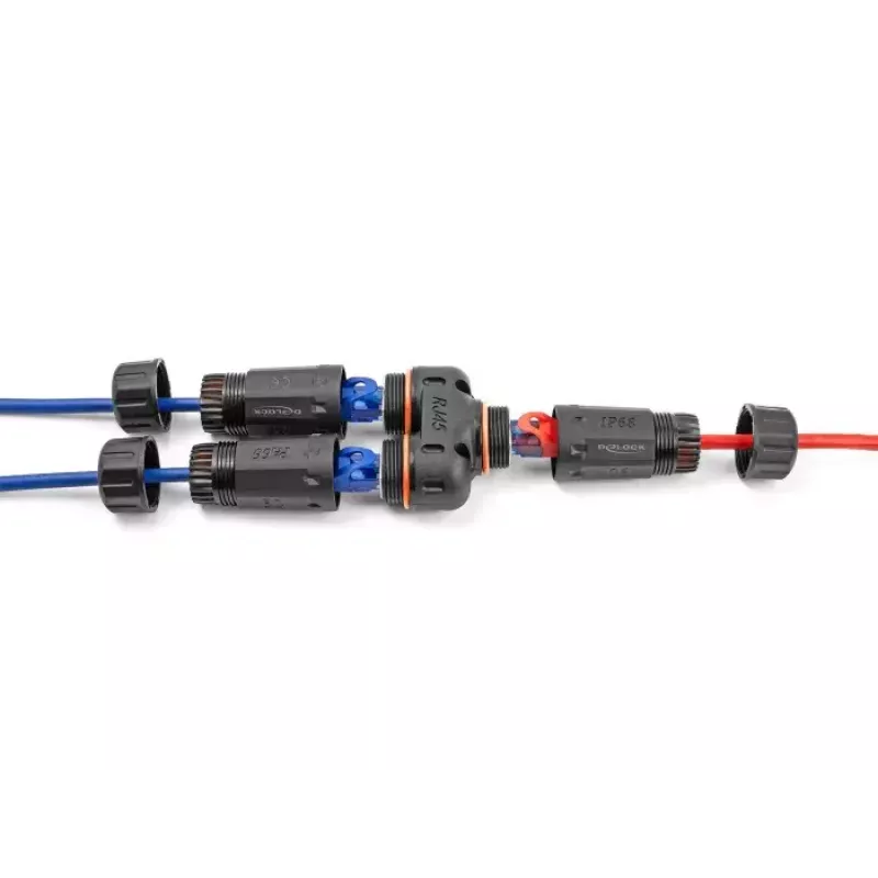 Tīkla kabelis DeLOCK 88143 Y-Adapter RJ45 uz 2x RJ45 Cat.6 Melns