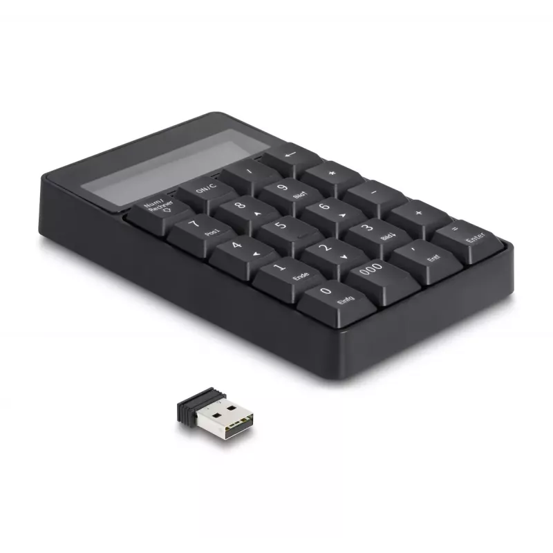Cipartastatūra DeLOCK 12113 USB melna 20 taustiņi universāla