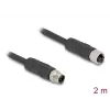 DeLOCK 80520 sensors/izpildmehānisma kabelis 2 m RST M12 Melns