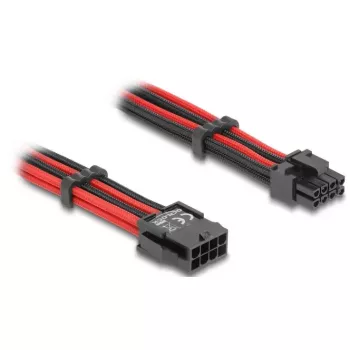 Iekšējais strāvas kabelis DELOCK 80975 — 8-pin uz PCI-E 6+2-pin, 0,3 m