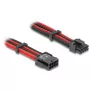 Iekšējais strāvas kabelis DELOCK 80975 — 8-pin uz PCI-E 6+2-pin, 0,3 m