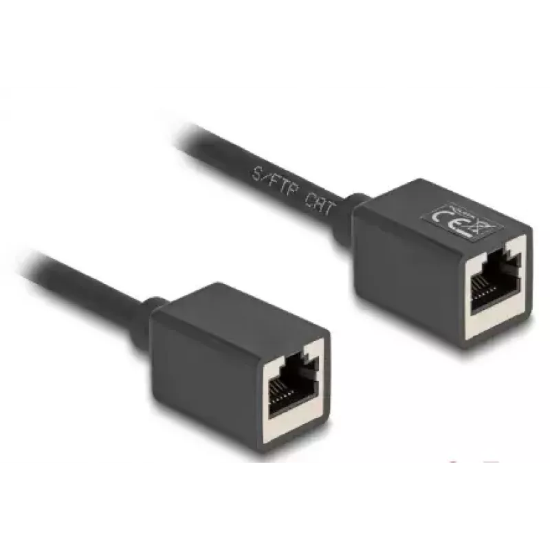 Tīkla kabelis DeLOCK 90324 RJ-45 Cat6a 0,5 m Melns