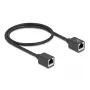 Tīkla kabelis DeLOCK 90324 RJ-45 Cat6a 0,5 m Melns