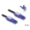Tīkla kabelis DeLOCK 80928 RJ-45 Cat6 3 m Melns Violets