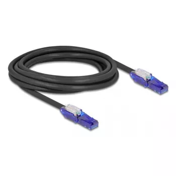 Tīkla kabelis DeLOCK 80928 RJ-45 Cat6 3 m Melns Violets