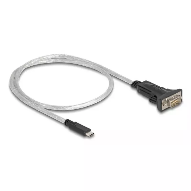 DeLOCK adapteris USB Type-C uz Serial RS-422/485, vīrišķais, 6 kontaktu spaiļu bloks, 0,5 m