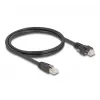 DeLOCK kabelis RJ45 spraudnis uz RJ45 spraudni 1m Cat.6A S/FTP melns