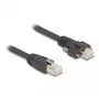 DeLOCK kabelis RJ45 spraudnis uz RJ45 spraudni 1m Cat.6A S/FTP melns