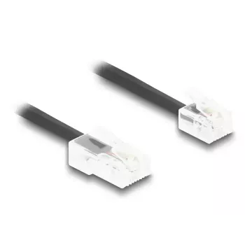 DeLOCK telefona kabelis 1 m Melns 88442 RJ-11 RJ-45