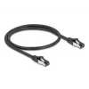 Tīkla kabelis DeLOCK 80570 RJ-45 Cat8.1 0.5 m Melns