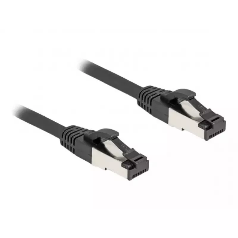 Tīkla kabelis DeLOCK 80570 RJ-45 Cat8.1 0.5 m Melns