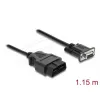 DELOCK adaptera kabelis OBD‑2 vīr. uz DB‑9 siev., Cat5e, melns, 1,15 m