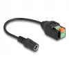 DeLOCK DC 2.1 x 5.5 mm ligzdas uz 2 kontaktu spaiļu bloka adapteris 15 cm
