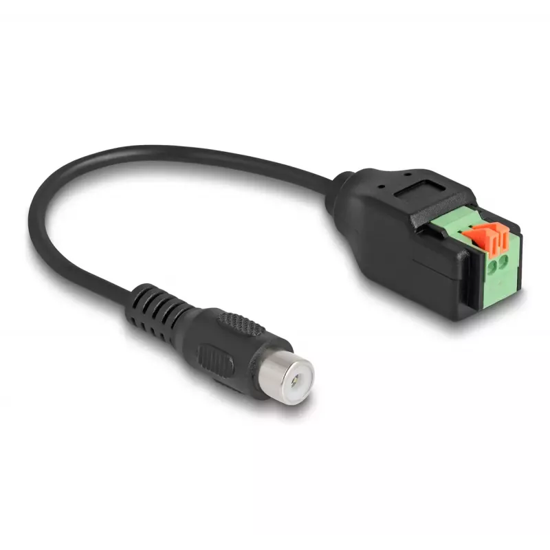 DeLOCK RCA ligzdas–spaiļu bloka adapteris 15 cm 2 kontaktu