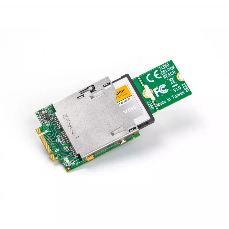 DeLOCK Adapteris M.2 Key B+M (vīrišķais) uz CFexpress Slot, M.2, CFexpress B, CF karte